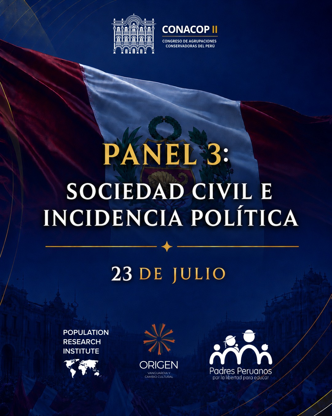 Panel 3: Sociedad Civil e Incidencia Política — 23 de julio